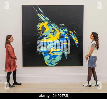 Londra UK 18 Febbraio 2022 gli ultimi autoritratti di Andy Warhol (Est: A seguito della storica asta di $676,1 milioni di opere della stessa collezione nel 2021, Sotheby’s è destinata a svelare la prossima tranche di opere della più preziosa collezione di arte moderna e contemporanea mai apparso sul mercato. Paul Quezada-Neiman/Alamy Live News Foto Stock