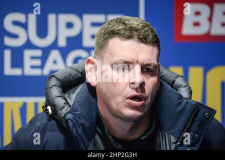 Warrington, Inghilterra - 17 Febbraio 2022 - durante la Rugby League Betfred Super League Round 2 Warrington Wolves vs Castleford Tigers all'Halliwell Jones Stadium di Warrington, Regno Unito Dean Williams Foto Stock