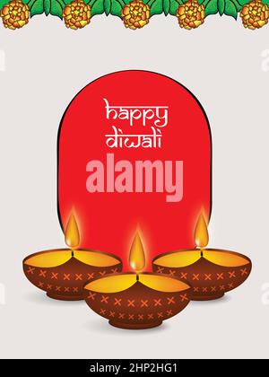Festa indù Diwali Illustrazione Vettoriale