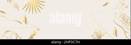 Sfondo web di arte panoramica chiaro per pubblicità, cartoline e design - illustrazione vettoriale Foto Stock