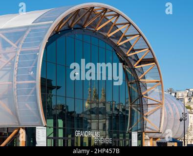 Le Grand Palais Ephémère, struttura temporaire destinée à accueillir des expositions lors des travaux de rénovation du Grand Palais - Parigi - Francia Foto Stock