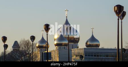 La chiesa russa di Parigi (Francia) Foto Stock