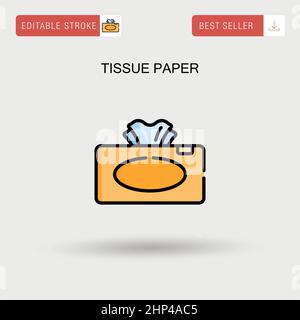 Carta tissue icona vettore semplice. Illustrazione Vettoriale
