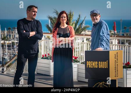 barcellona 18-02-2022-octores y actrices nominados premios de cine catalan Foto Stock