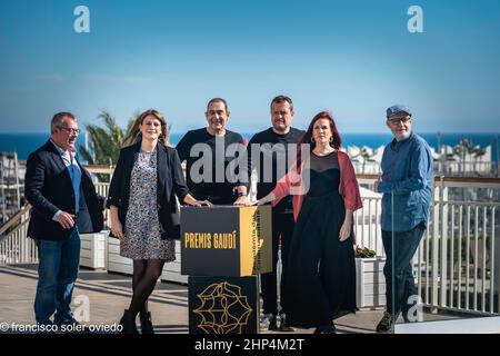 barcellona 18-02-2022-octores y actrices nominados premios de cine catalan Foto Stock