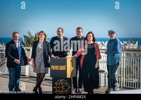 barcellona 18-02-2022-octores y actrices nominados premios de cine catalan Foto Stock