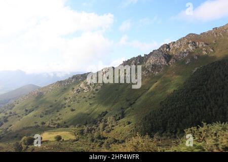 La Rhune, Sare, Pays Basque, Pirenei Atlantici, Francia Foto Stock