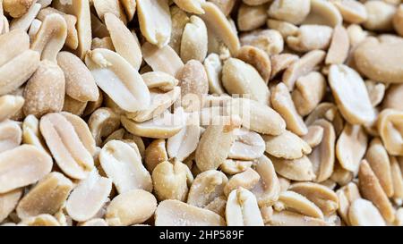 Arachidi in guscio texture di sfondo di cibo di arachidi Foto Stock