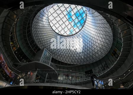 La stazione della metropolitana di Fulton Street il 18 febbraio 2022 a New York. Foto Stock
