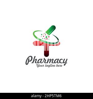 Heath Care Pharmacy Logo Health Medical Logo Template Creative Vector Design Illustrazione Vettoriale