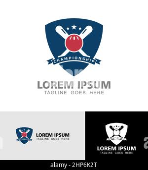 Wiple Ball Championship Logo Vector Illustrazione Vettoriale