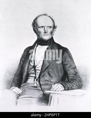 Ritratto di Sir Charles Lyell (1797-1875) ca. 1870s Foto Stock