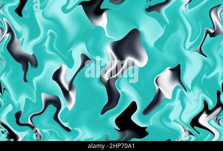 Blu sfumato con motivo astratto grigio metallizzato per sfondo e banner Foto Stock