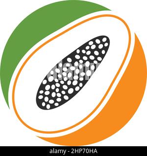 immagine vettoriale icona papaya Illustrazione Vettoriale