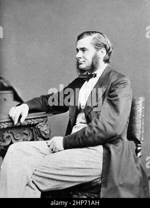 Ritratto di Thomas Henry Huxley (1825-1895) ca. 1860s Foto Stock