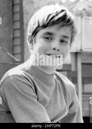 Foto pubblicitaria dell'attore americano del bambino, Buddy Foster, che promuove la serie televisiva della CBS Mayberry R.F.D Foto Stock