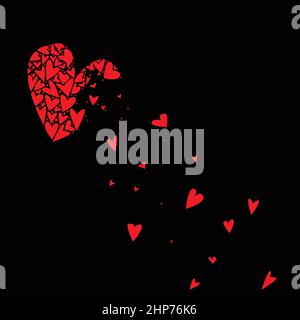 Rompere il cuore dell'amore Illustrazione Vettoriale