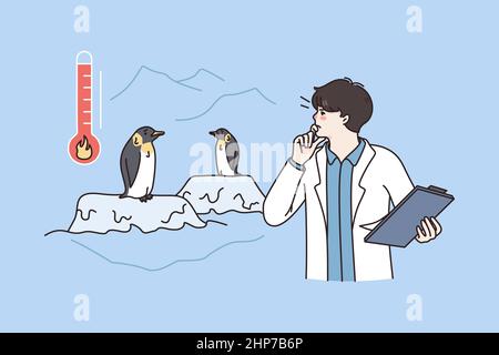 Scienza e concetto di habitat settentrionale Illustrazione Vettoriale