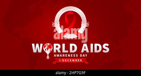 AIDS NEL MONDO Illustrazione Vettoriale