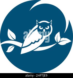 immagine vettoriale dell'icona owl Illustrazione Vettoriale