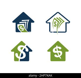 Home e Money Vector Sign Illustrazione Vettoriale