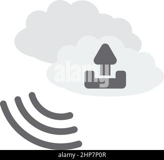Il Cloud icona Carica Illustrazione Vettoriale
