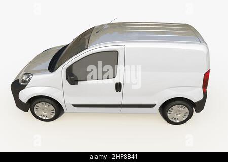 Panel Van Mockup 3D rendering Foto Stock