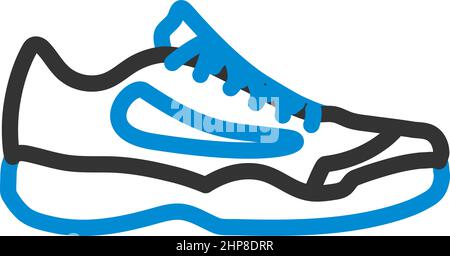 Icona sneaker Illustrazione Vettoriale