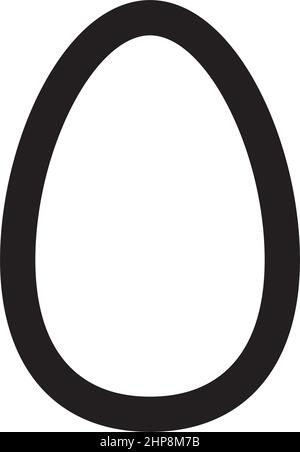 Icona vettoriale a forma di simbolo ovale per l'elemento dell'interfaccia utente di un disegno grafico creativo in un'illustrazione con pittogramma Illustrazione Vettoriale