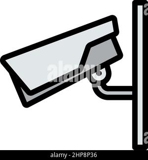 Sicurezza Icona Fotocamera Illustrazione Vettoriale