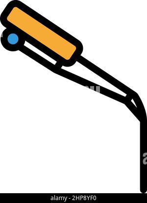 Icona di pesca Winter Tackle Illustrazione Vettoriale