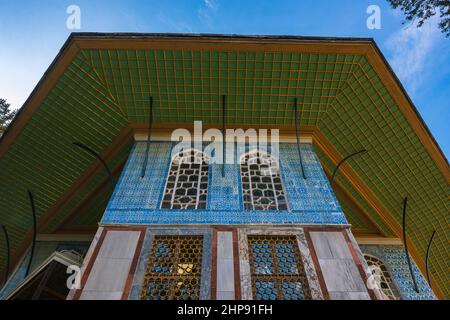 Baghdad Pavillion nel Palazzo Topkapi. Esterno del Padiglione Baghdad. Architettura ottomana. Foto Stock