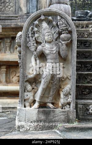 Antico muragala a Polonnaruwa in Sri Lanka Foto Stock