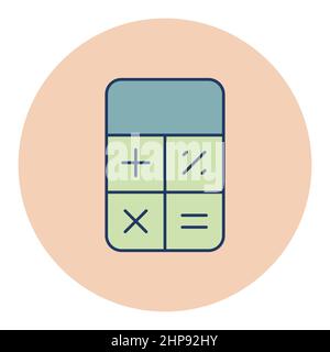 Vettore icona calcolatrice. Le finanze segno Illustrazione Vettoriale