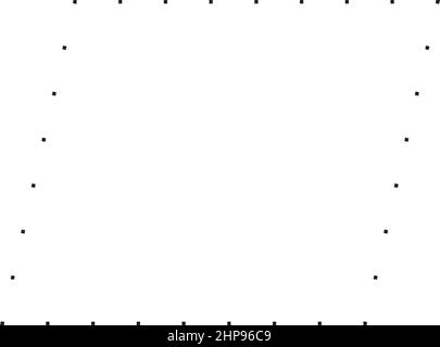 Simbolo a parallelogramma icona vettoriale a forma punteggiata per l'elemento dell'interfaccia utente di un disegno grafico creativo in un'illustrazione con pittogramma Illustrazione Vettoriale