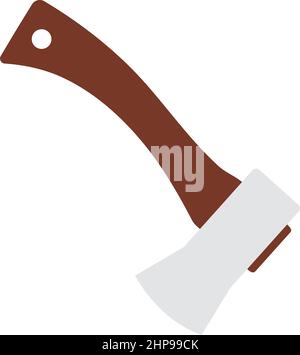 Icona del campeggio Ax Illustrazione Vettoriale