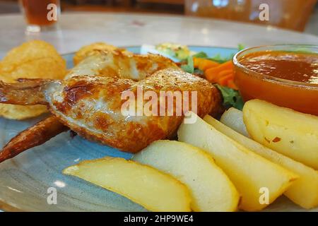 Galantine di pollo, Galantine di Ayam, cibo tradizionale dell'Indonesia, Jakarta, Indonesia Foto Stock