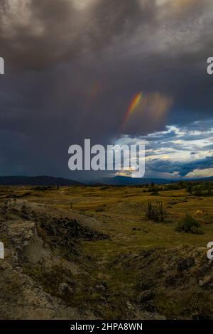 Splendida vista di un deserto Tatacoa in Colombia Foto Stock