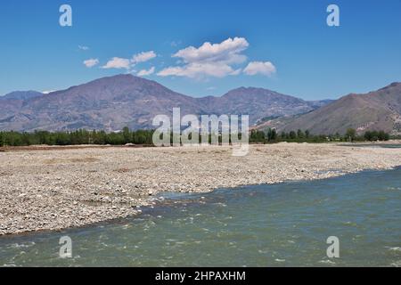 Fiume SWAT in Himalaya, Pakistan Foto Stock