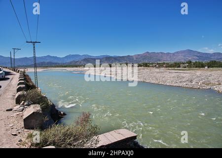 Fiume SWAT in Himalaya, Pakistan Foto Stock