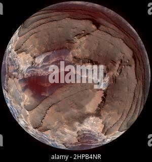 Pianeta Luna Grafica Scienece Fiction sfondo spazio Baviera Foto Stock