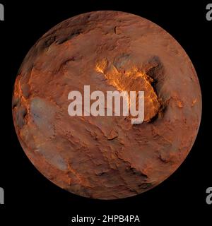 Pianeta Luna Grafica Scienece Fiction sfondo spazio Baviera Foto Stock