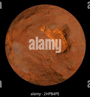 Pianeta Luna Grafica Scienece Fiction sfondo spazio Baviera Foto Stock