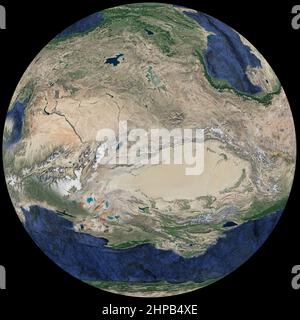 Pianeta Luna Grafica Scienece Fiction sfondo spazio Baviera Foto Stock