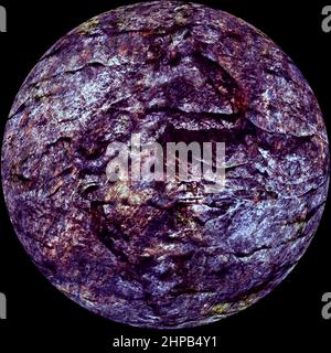 Pianeta Luna Grafica Scienece Fiction sfondo spazio Baviera Foto Stock