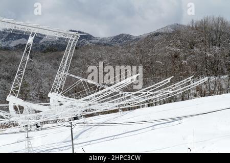 nagano, giappone, 2022/19/02 , Telescopio IPS Kiso, Istituto per la Ricerca ambientale spazio-Terra, Università di Nagoya. Kiso Observatory (giapponese: Kiso Foto Stock