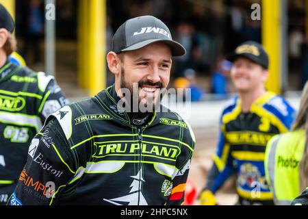 Daniele (Danny) Re (capitano delle streghe di Ipswich). Sheffield Tigers 52-38 Ipswich Witches. Premiership SGB. 26 agosto 2021 Foto Stock