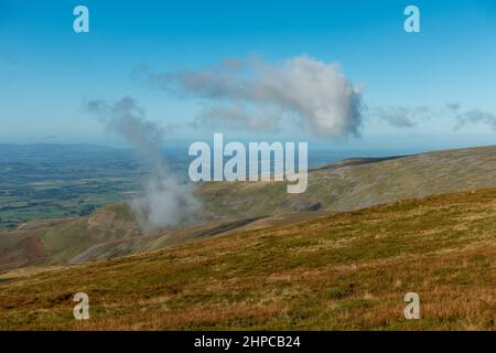 Great Dun Fell, Dufton, Eden Valley, Cumbria, Inghilterra, REGNO UNITO Foto Stock