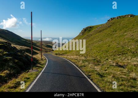 La strada per Great Dun cadde nell'Eden Valley, Cumbria, Inghilterra, Regno Unito Foto Stock