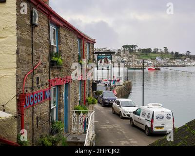 The Lugger Inn, Polruan, Cornovaglia, Regno Unito Foto Stock